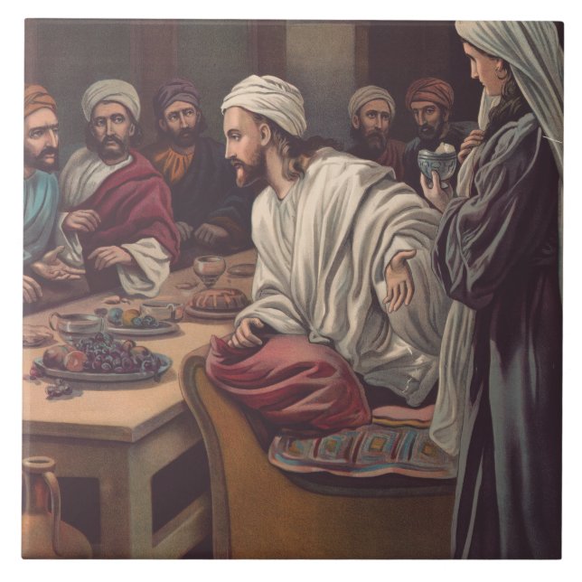 Jesus salvas i Betania Kakelplatta (Framsidan)