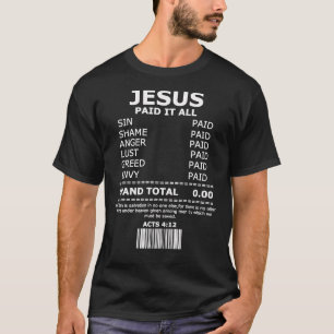 Jesus Salvation Forgief Kor Christian Gift   T Shirt