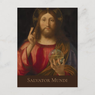Jesus Salvator mundi Andrea Previtali CC0985 Vykort