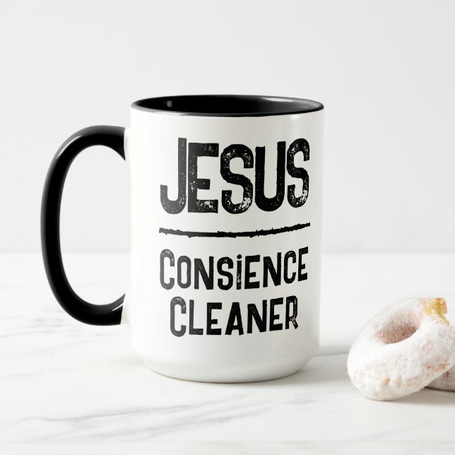 Jesus Samvetesrengörare Kristet Trosförklaring Mugg (Med munk)
