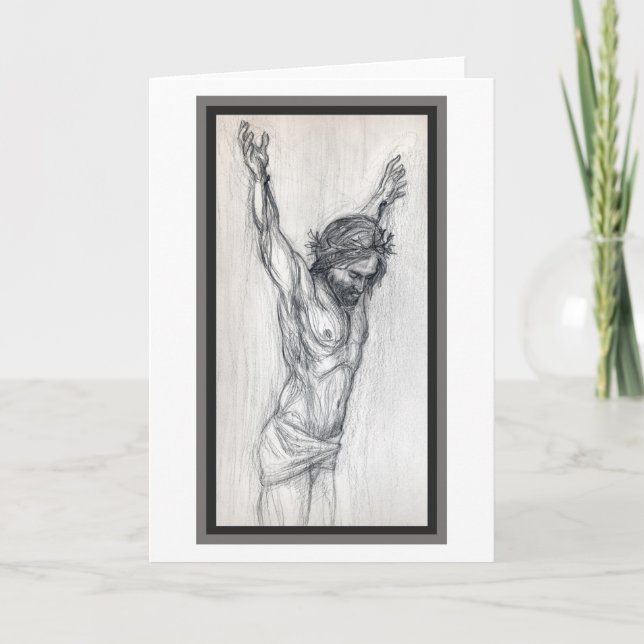 "Jesus sans Kor." Kort för hälsning (Framsida)