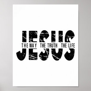 Jesus Santit Life Women Manar Kids Christian Poster