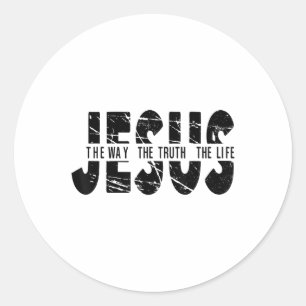 Jesus Santit Life Women Manar Kids Christian Runt Klistermärke