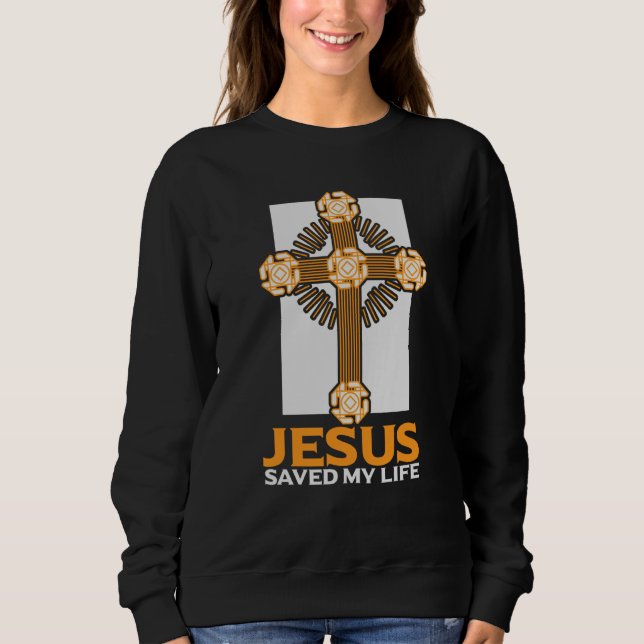 Jesus Saved My Life Religious Church Christian  1 T Shirt (Framsida)