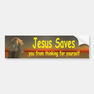 jesus saves bildekal