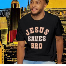 JESUS SAVES BRO VINTAGE T SHIRT