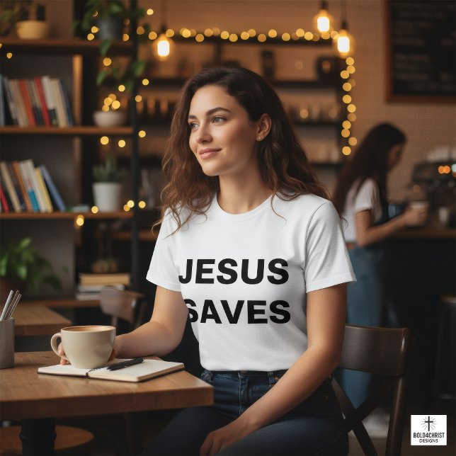 Jesus Saves Christian Faith T Shirt (Skapare uppladdad)