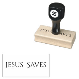 Jesus Saves Christian Quote Stämpel