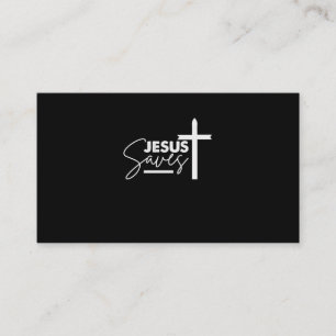 Jesus Saves Christian Visitkort