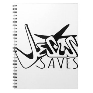 JESUS SAVES GRAFFITI ANTECKNINGSBOK