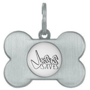 JESUS SAVES GRAFFITI ID-bricka HUSDJUR