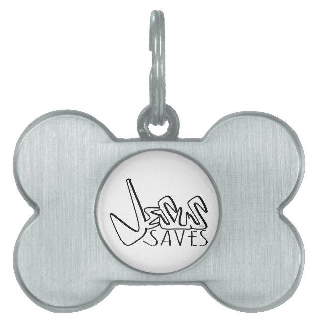 JESUS SAVES GRAFFITI ID-bricka HUSDJUR (Framsidan)