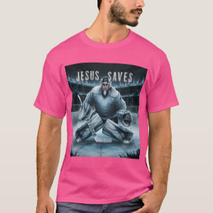 Jesus Saves Hockey Goalkeeper T Shirt