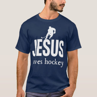 Jesus Saves Hockey T Shirt