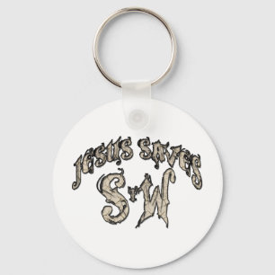 Jesus Saves i Ord Nyckelring