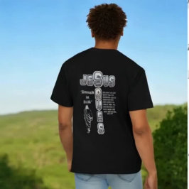 Jesus saves inspired by a verse from Isaiah 40:31 T Shirt