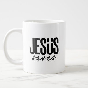 JESUS SAVES JUMBO MUGG