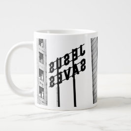 JESUS SAVES Jumbo Mugg