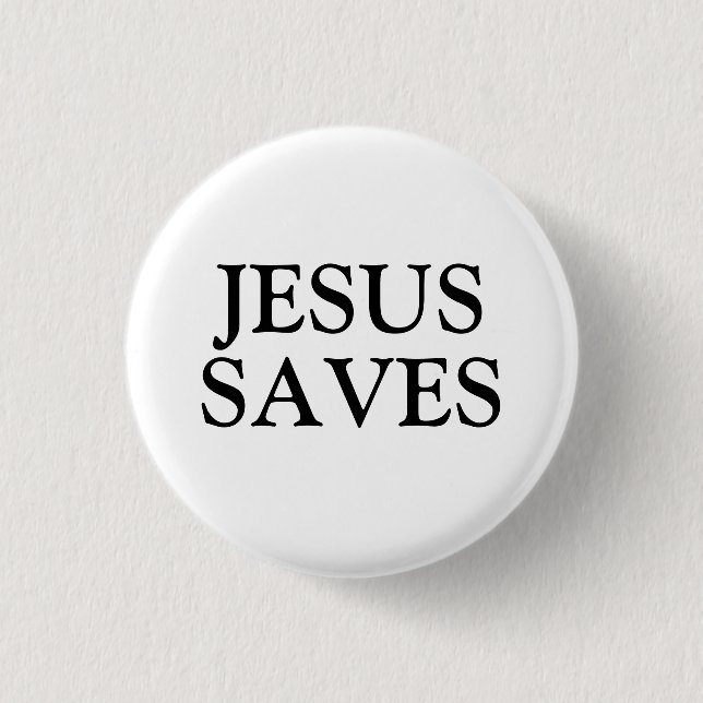 Jesus Saves Knapp (Framsida)