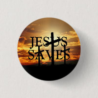 Jesus Saves-knapp
