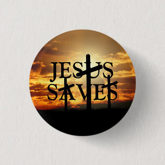 Jesus Saves-knapp Knapp