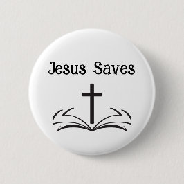 Jesus Saves-knapp Knapp