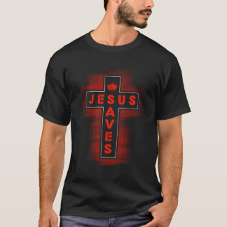 Jesus Saves Kor Krona T Shirt