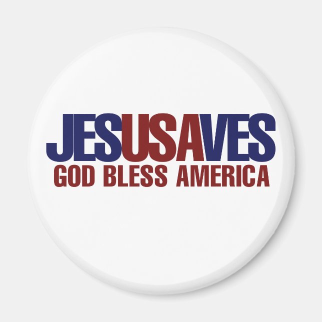 Jesus Saves Magnet (Framsidan)