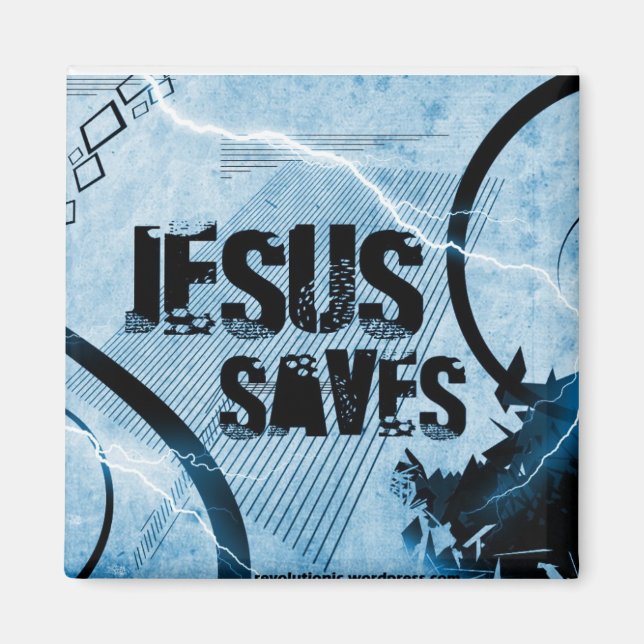 Jesus Saves Magnet (Framsidan)