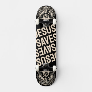Jesus Saves Mini Skateboard Bräda 18,5 Cm
