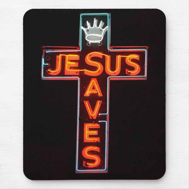 Jesus Saves Mousepad Musmatta (Framsidan)