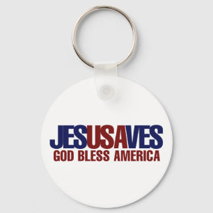 Jesus Saves Nyckelring