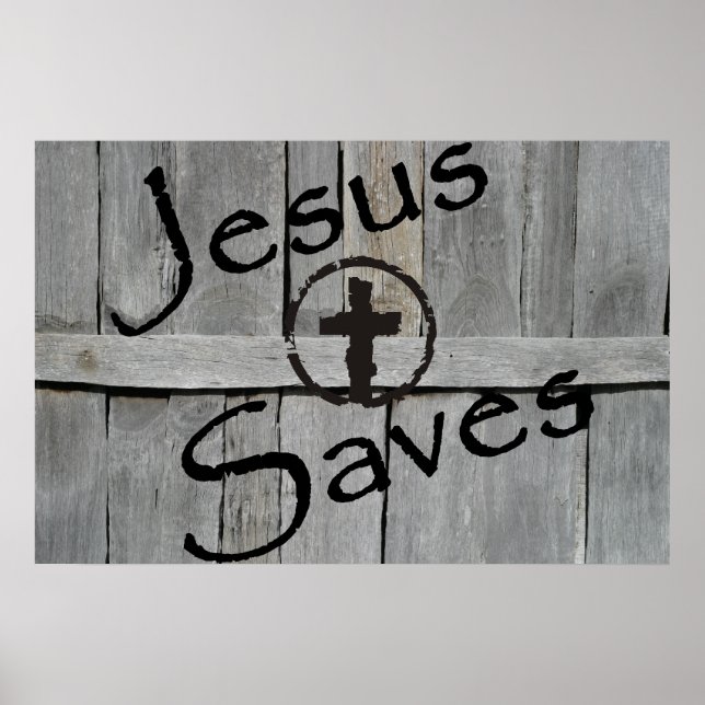 Jesus Saves Poster (Framsidan)