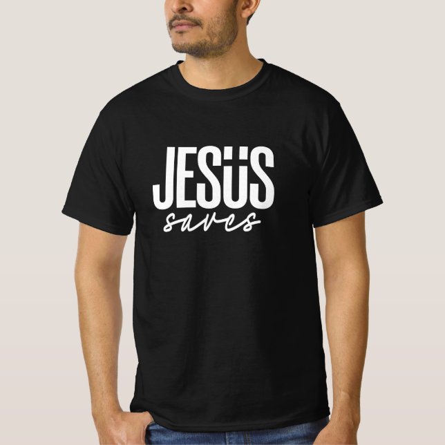 JESUS SAVES T SHIRT (Framsida)