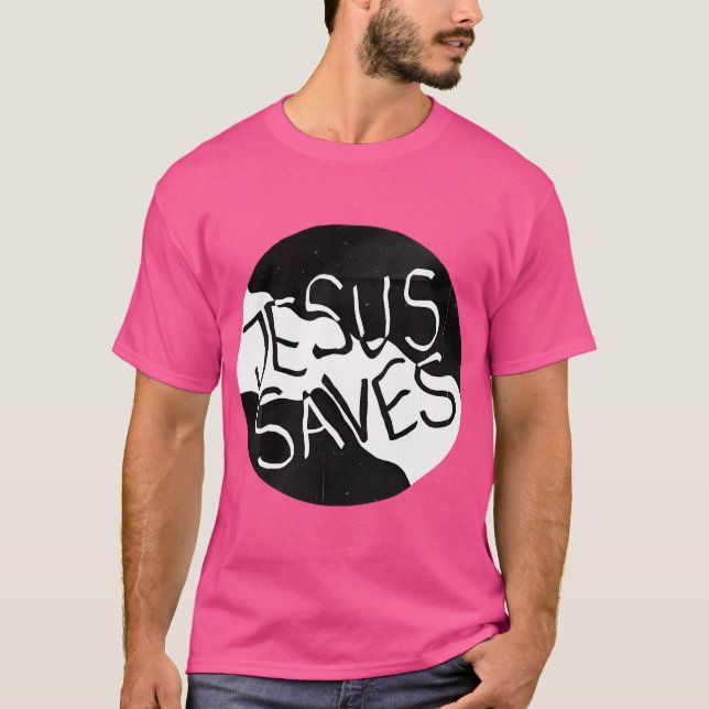 Jesus Saves T Shirt (Framsida)