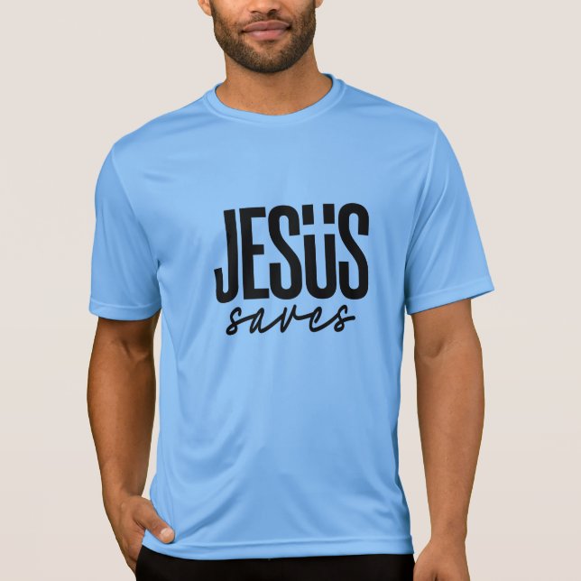 JESUS SAVES T SHIRT (Framsida)