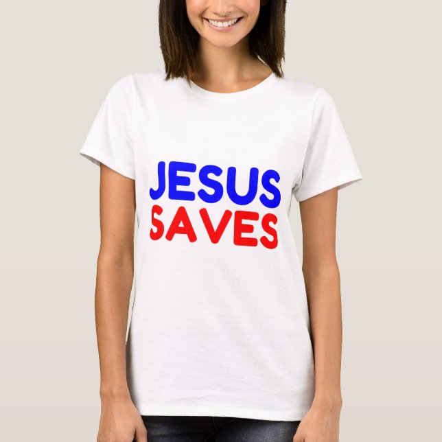 JESUS SAVES T SHIRT (Framsida)