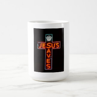 Jesus Saves-tecken Kaffemugg