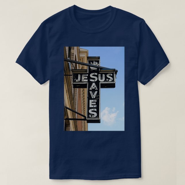 Jesus Saves-tecken T Shirt (Design framsida)