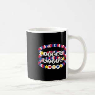Jesus Saves Usa Bracelets Patriotic Christian Girl Kaffemugg