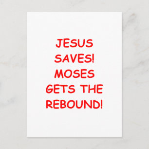 jesus saves vykort