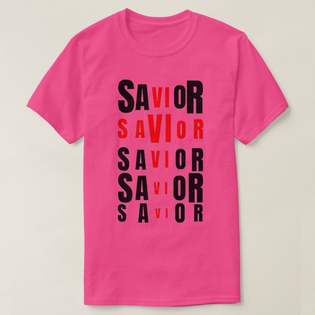 Jesus Savior Kor T Shirt (Design framsida)
