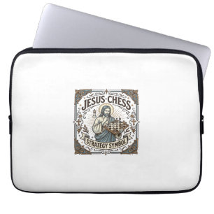 Jesus Schackstrategi Symbol Jesus Schackstrategi C Laptop Fodral