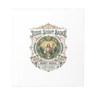 Jesus Scout-märke Förtjänstmärke Jesus Scout-märke Anteckningsblock