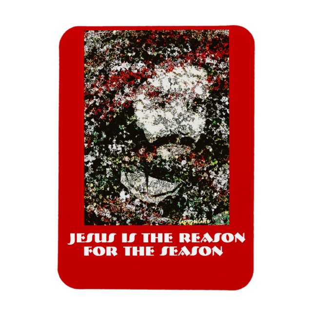 Jesus Season Ansikte i Kristus Magnet (Vertikal)