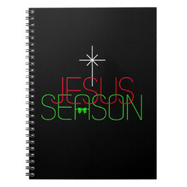 Jesus Season Anteckningsbok Med Spiral