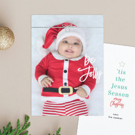 Jesus Season Foto-julkort Julkort