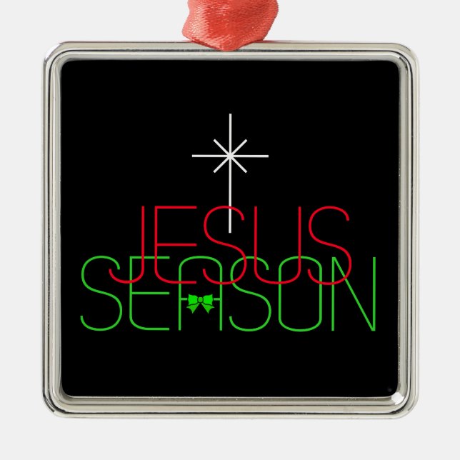 Jesus Season Julgransprydnad Metall (Framsidan)