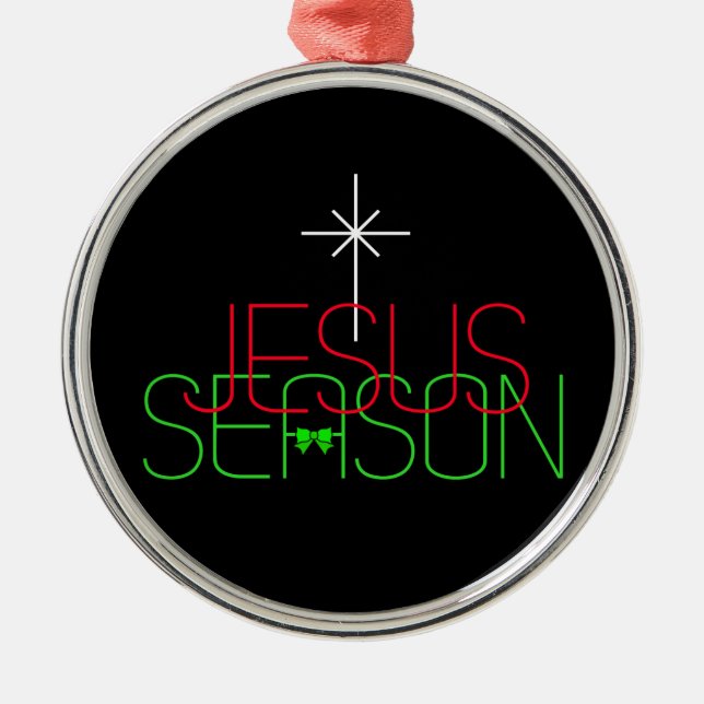 Jesus Season Julgransprydnad Metall (Framsidan)