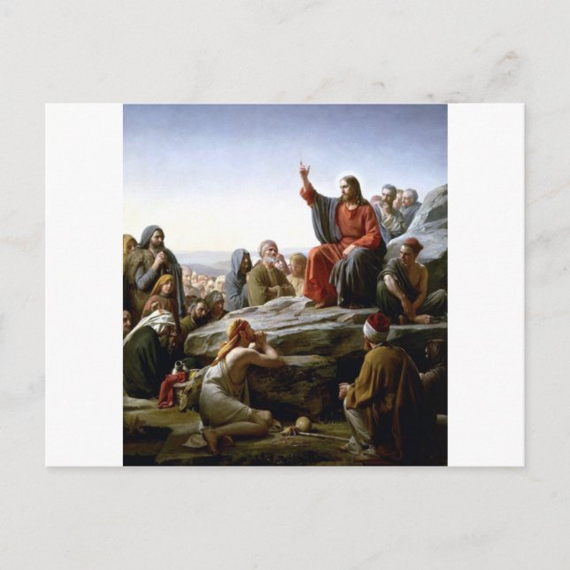 Jesus Sermon-on-the-Mount-by-Bloch Vykort (Framsida)
